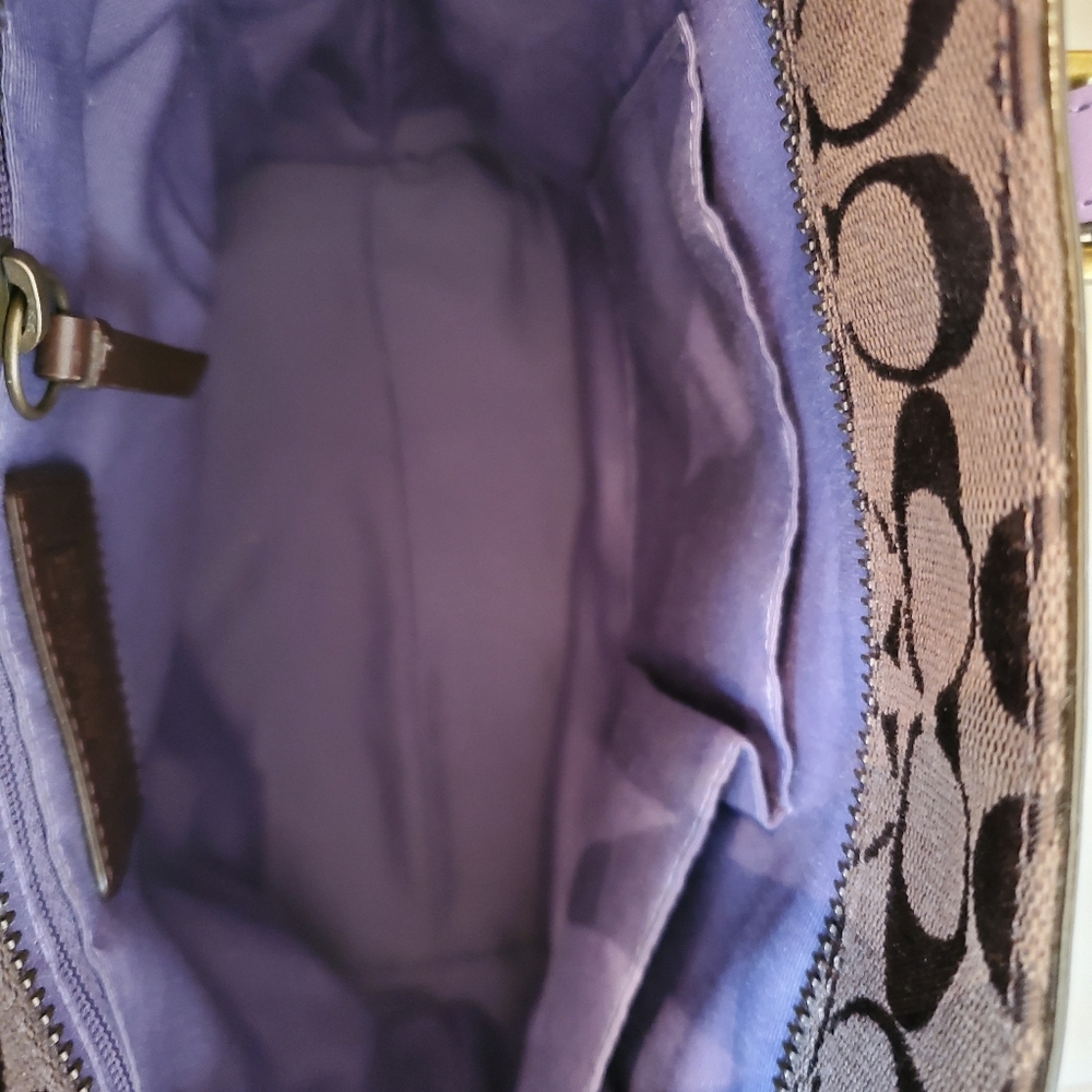 Vintage Coach*Patchwork* Bucket Tote - image 4